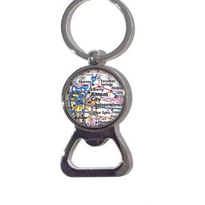 Aangepaste kaart sleutelhanger flesopener - Vaderdag flesopener, bier, sleutelhanger, flesopener kaart - gepersonaliseerd - reizen