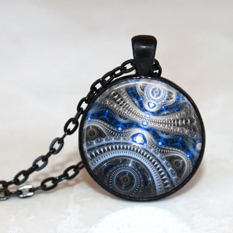 Clockwork Necklace Pendant or Key Chain Steampunk Pendant Etsy