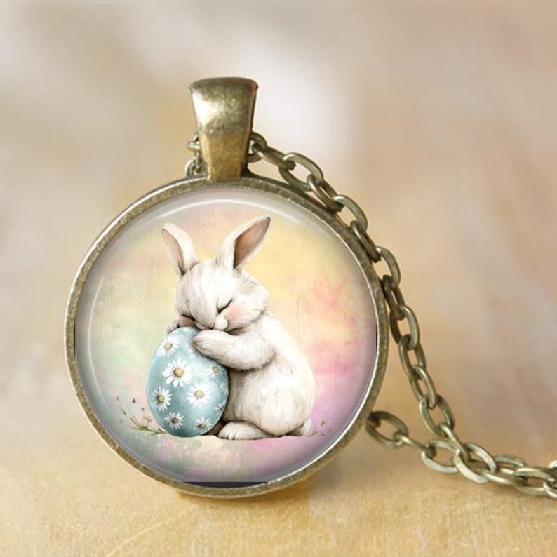 Bunny Necklace,bunny Pendant, Bunny Key Chain, Bunny Jewelry, Bunny ...