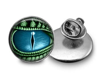 Dragon Eye Tie Tack or Lapel Pin - Men's Tie Pin, Father's Day Gift, Dragons