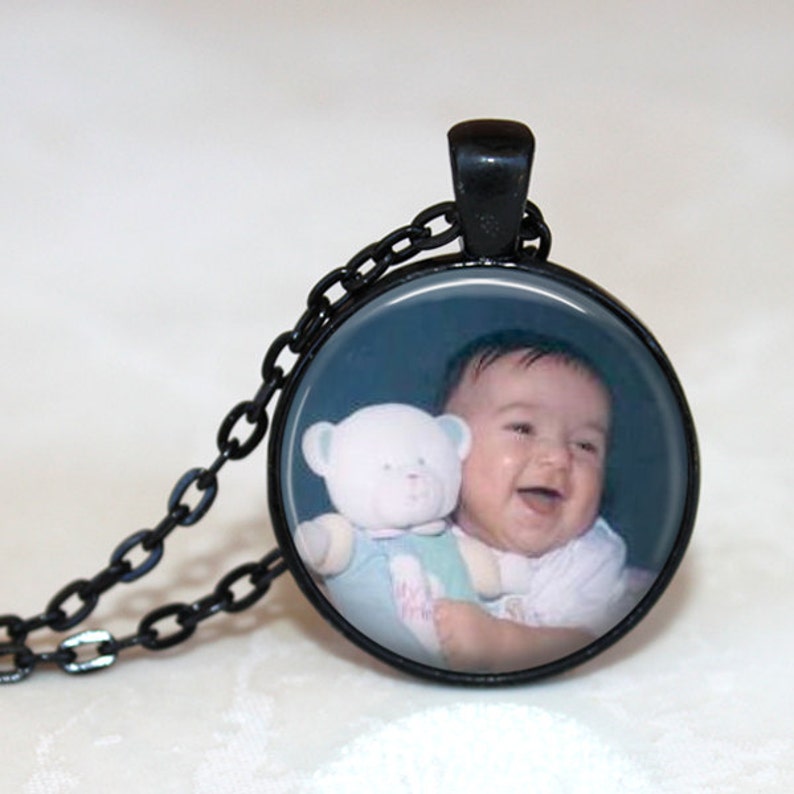 Personalized Custom Photo Pendant Necklace or Key Chain Etsy