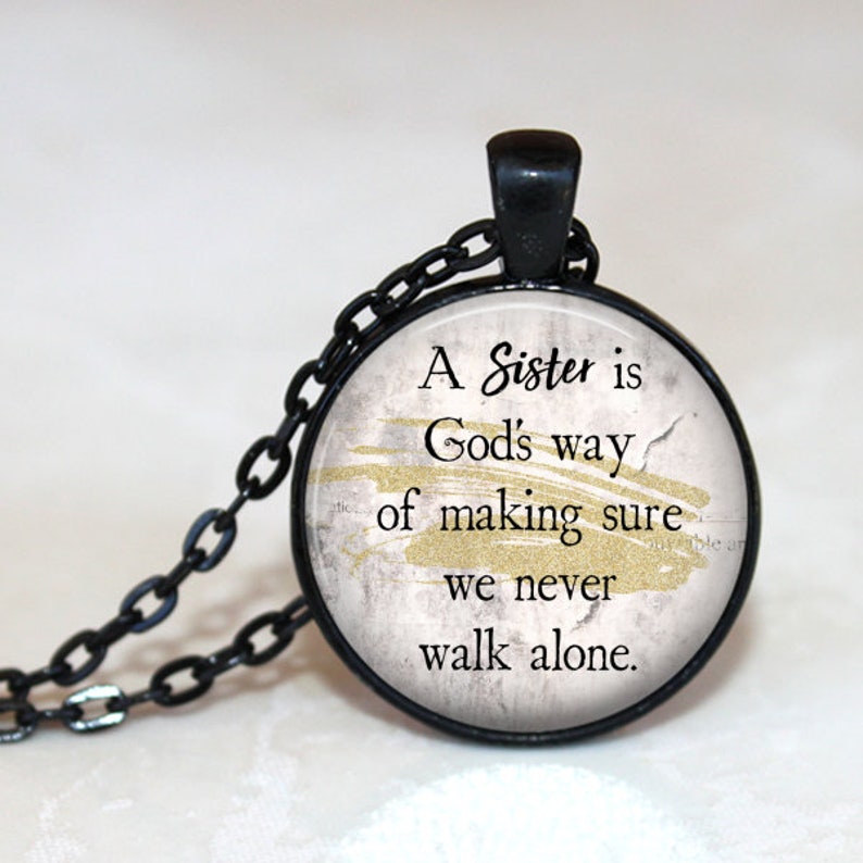 Double Hearts Car Charm - Sister Gift With Compass & Quote, Rear View Mirror Ornament - View #11