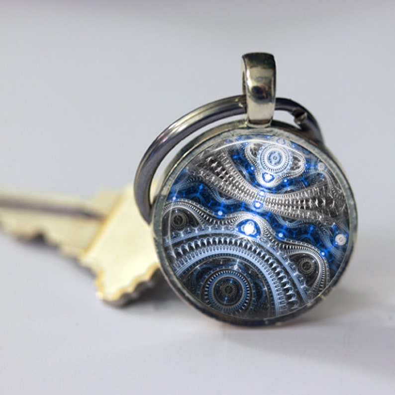 Clockwork Necklace Pendant or Key Chain Steampunk Pendant Etsy