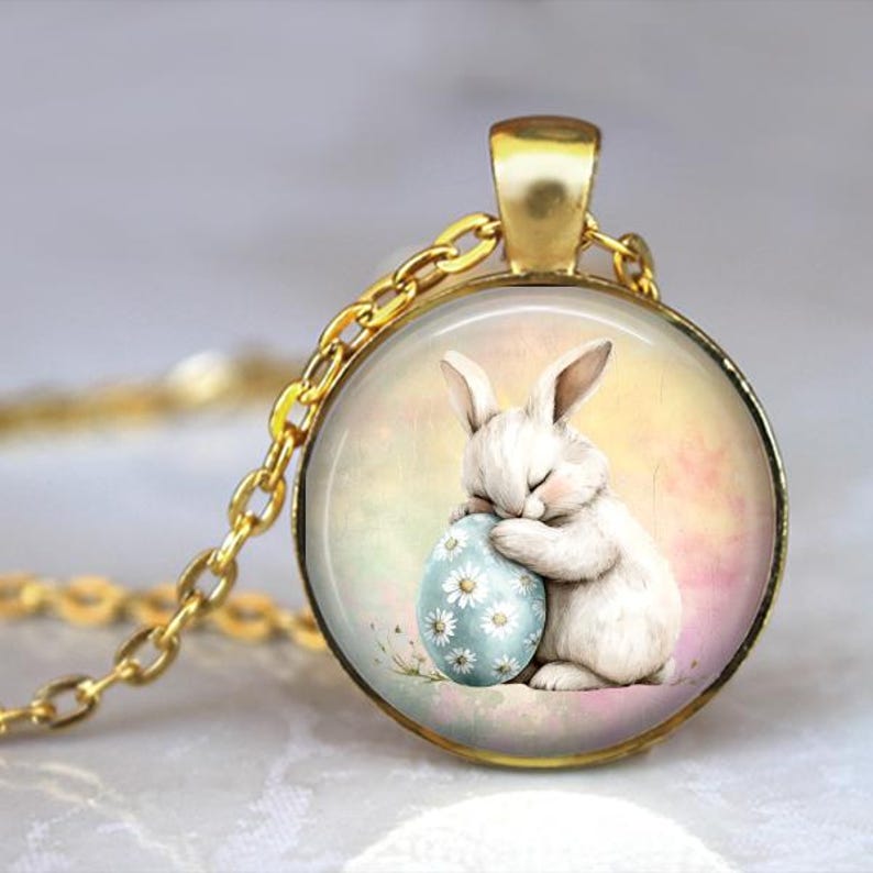 Bunny Necklace,bunny Pendant, Bunny Key Chain, Bunny Jewelry, Bunny ...