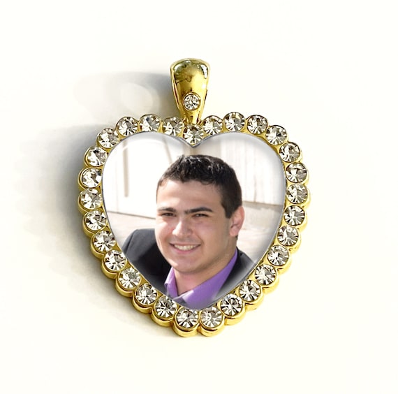 Collana Regalo Foto Incisione Personalizzata Collana Personalizzata Con Foto - Ciondolo Cuore Acciaio Inossidabile Regalo Ciondolo Foto Cuore Acciaio Inossidabile - Foto 3