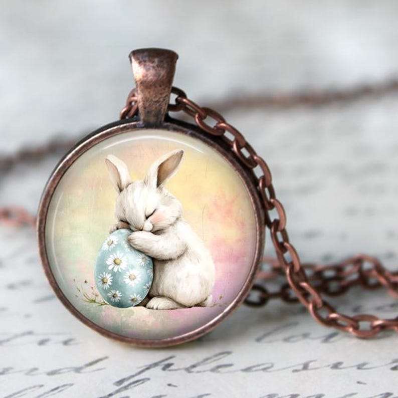 Bunny Necklace,bunny Pendant, Bunny Key Chain, Bunny Jewelry, Bunny ...