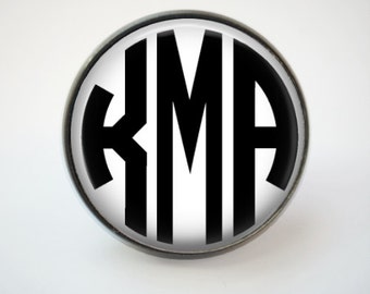 Custom Monogram Tie Tack or Lapel Pin -  Personalized for Dad or Wedding -  Men&#39;s Keepsake - Father&#39;s Day Gift