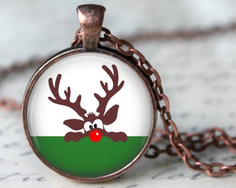 Decoro Natale N Legno Renna Naso Rosso Con Nome - Foto 8