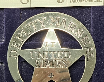 Vintage 1987 Franklin Mint Sterling Silver Badge - Territorial
