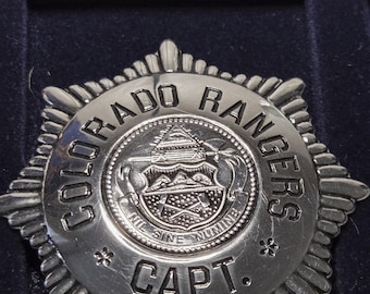 Vintage 1987 Franklin Mint Sterling Silver Badge - Territorial