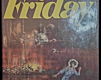 First Edition Friday Robert Heinlein 1982 – Vintage Sci Fi Hardcover w Dust Jacket – Collectible Science Fiction Book