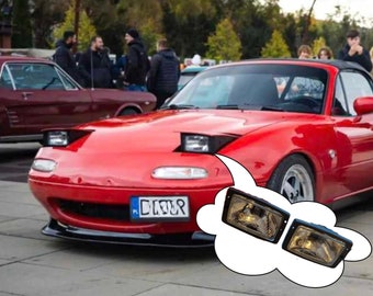 Low profile headlights kit rectangle lights for Mazda mx5 miata na