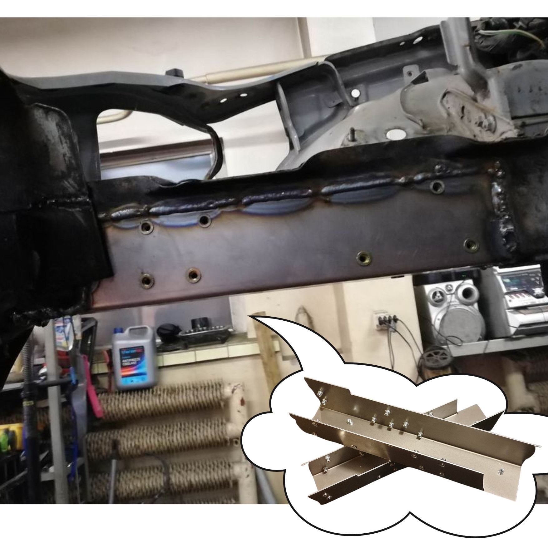 Chassis Rail Repair Panel Set for Mazda Mx5 Miata Na/nb/nbfl