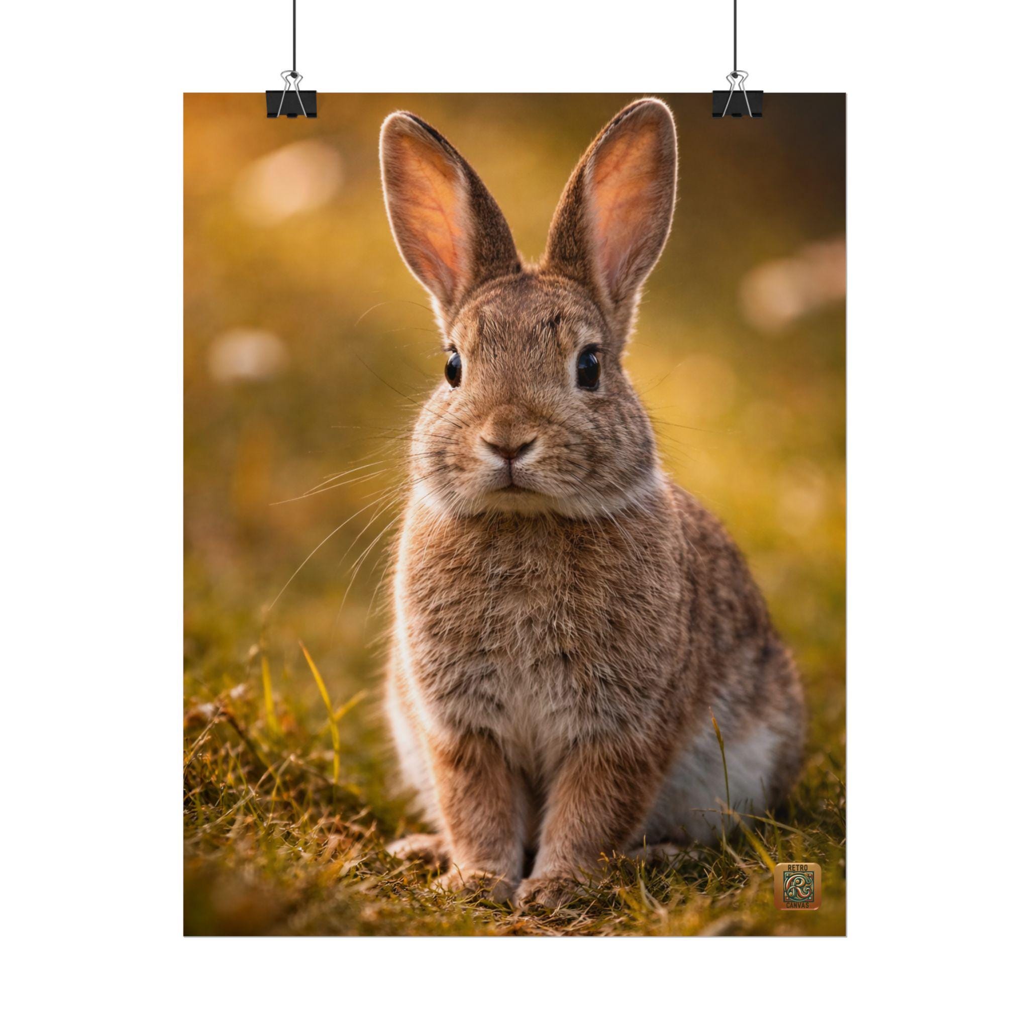 Bunny Poster |rabbit Wildlife Art Print - Etsy