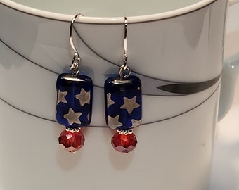 Star Spangled drop earrings