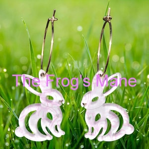 DIGITALE Dateien Osterhase Kaninchen Pastell Ohrringe baumelt Schmuckherstellung für Laserschneidemaschine SVG Xcs PDF Formate Instant Download