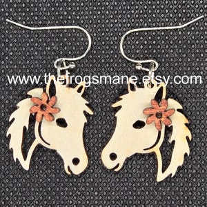 DIGITALE DATEIEN | Bauernhof Themen Pferd Ohrringe Schmuck Laser-Schneidemaschine SVG Xcs Pdf Formate | Sofortiger Download, DIY Schmuckherstellung