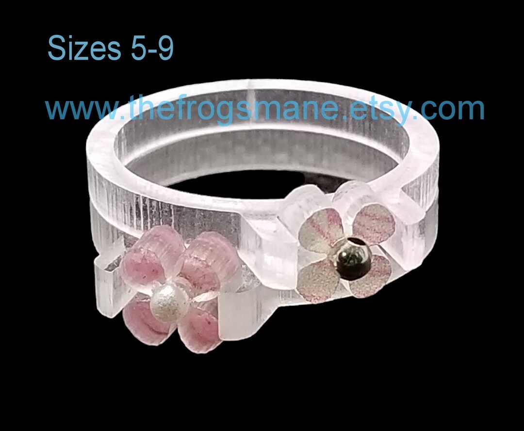 Stackable Floral DIGITAL | Stackable Flower Floral Jewelry Bundle | Sizes 5-9 | Ring ...
