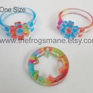 DIGITAL File One Size | Delicate Bloom Flower Ring and Pendant Jewelry Laser Cutting Machine SVG Xcs PDF formats | Instant Download