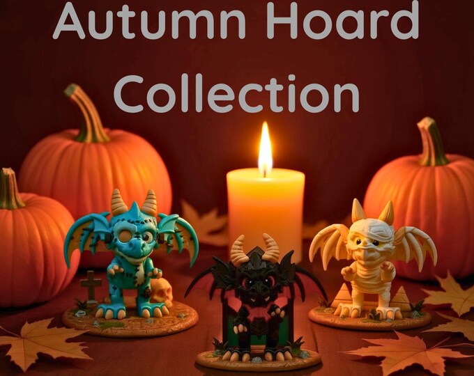 Halloween Dragon Figurine Collection