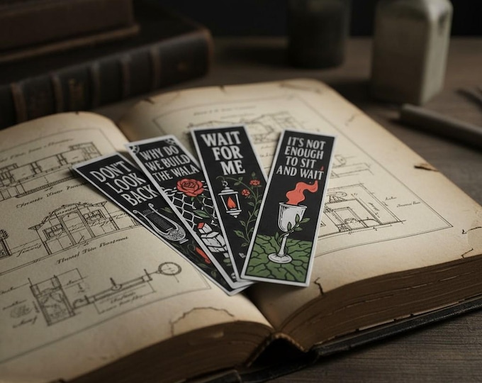 Hadestown Inspired 3D Printed Bookmark Set – Musical Theatre Merch, Greek Mythology Gift for Book Lovers