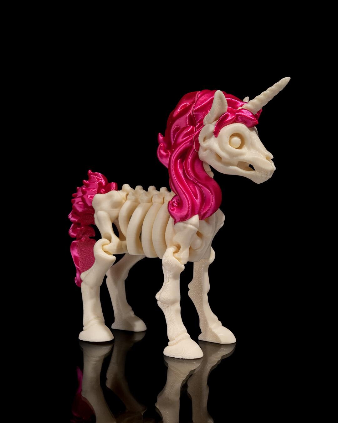 Spooky Cute Unicorn Skeleton 3D Printed Decor for Haunted Houses ...