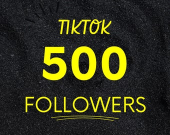 TikTok 500 Followers, tiktok growth, Read description