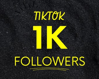 TikTok 1K Followers, tiktok growth, Read description