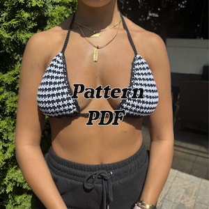 Gehaakt bikinipatroon voor dames met videotutorials (pdf-patroon)