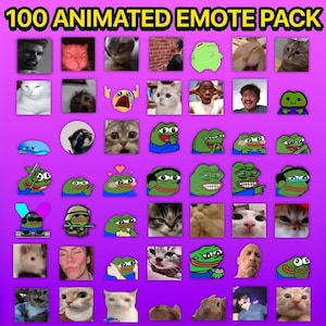 100 ANIMATED TWITCH EMOTE pack meme | Stream Emote | Animate Emote | Kawaii Gif | Alert Twitch | Twitch Emote | Emote Twitch | Twitch Emote