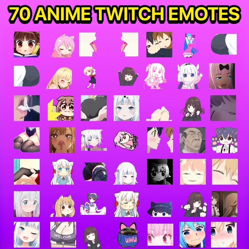 Waifu Anime Twitch - Etsy