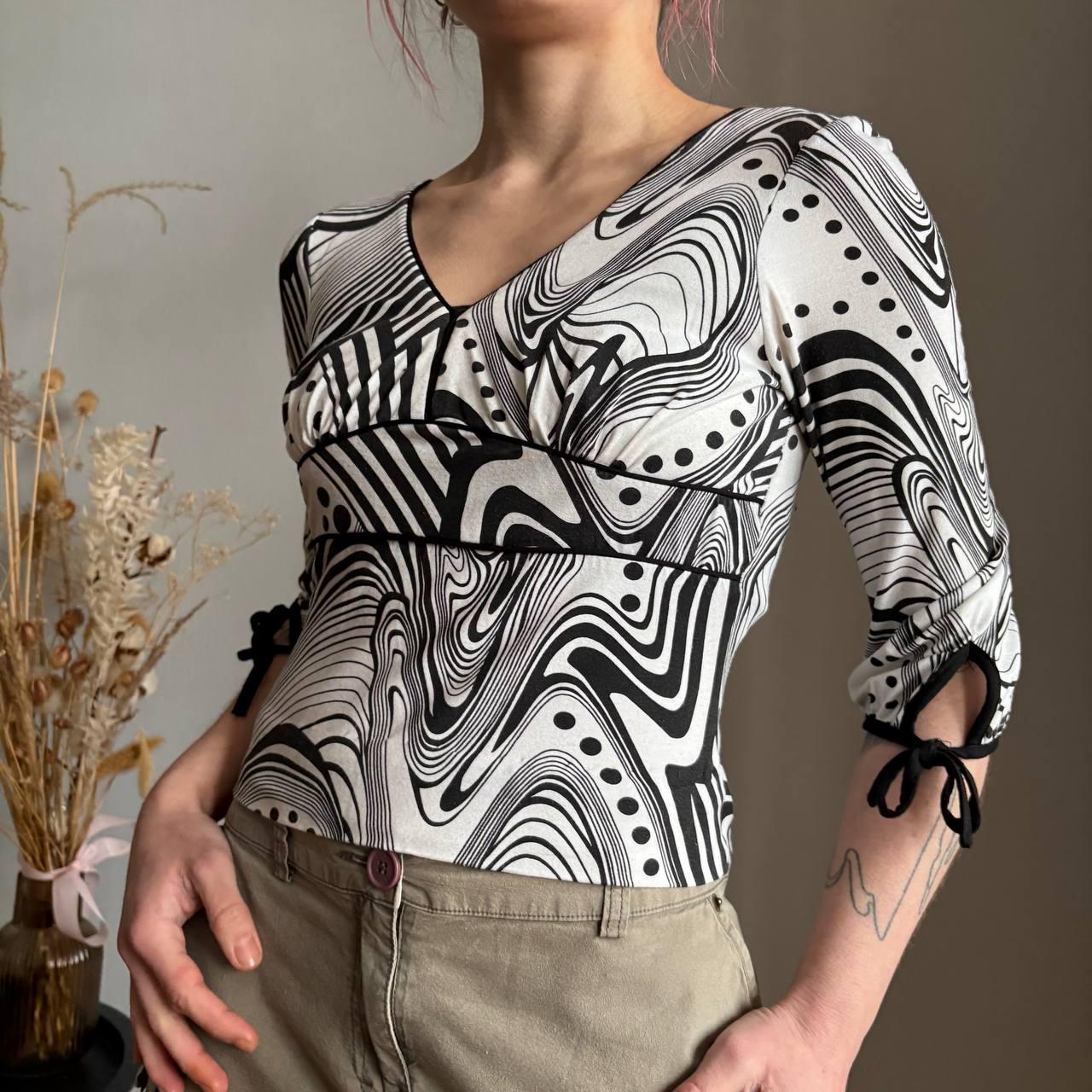 Haut Long Noir Jane Norman Taille 10 - Occasion Très Bon état, Découpe Devant, Manches Courtes, Robe Jumper