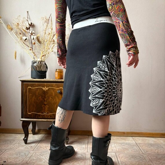 Desigual Geometric Mandala Pattern Wool Blend Kni… - image 8