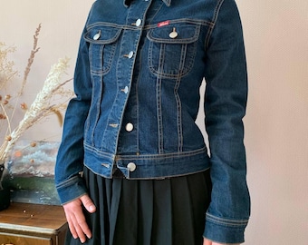 Vintage Miss Sixty Denim Jacket: Y2K Italian Fitted Trucker, Size
