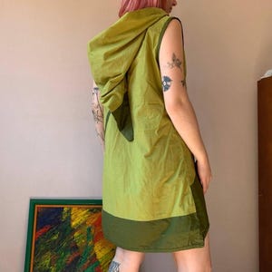 Atizari Nepal 100% Cotton Sleeveless Elf Dress with Pointed Pixie Hood, Size L