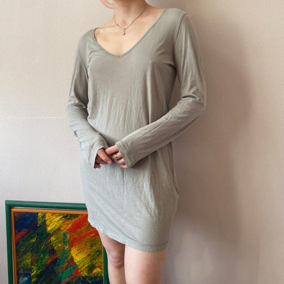 grey bodycon t shirt dress Elastic spaghetti strap short mini Bodycon dress main image 0