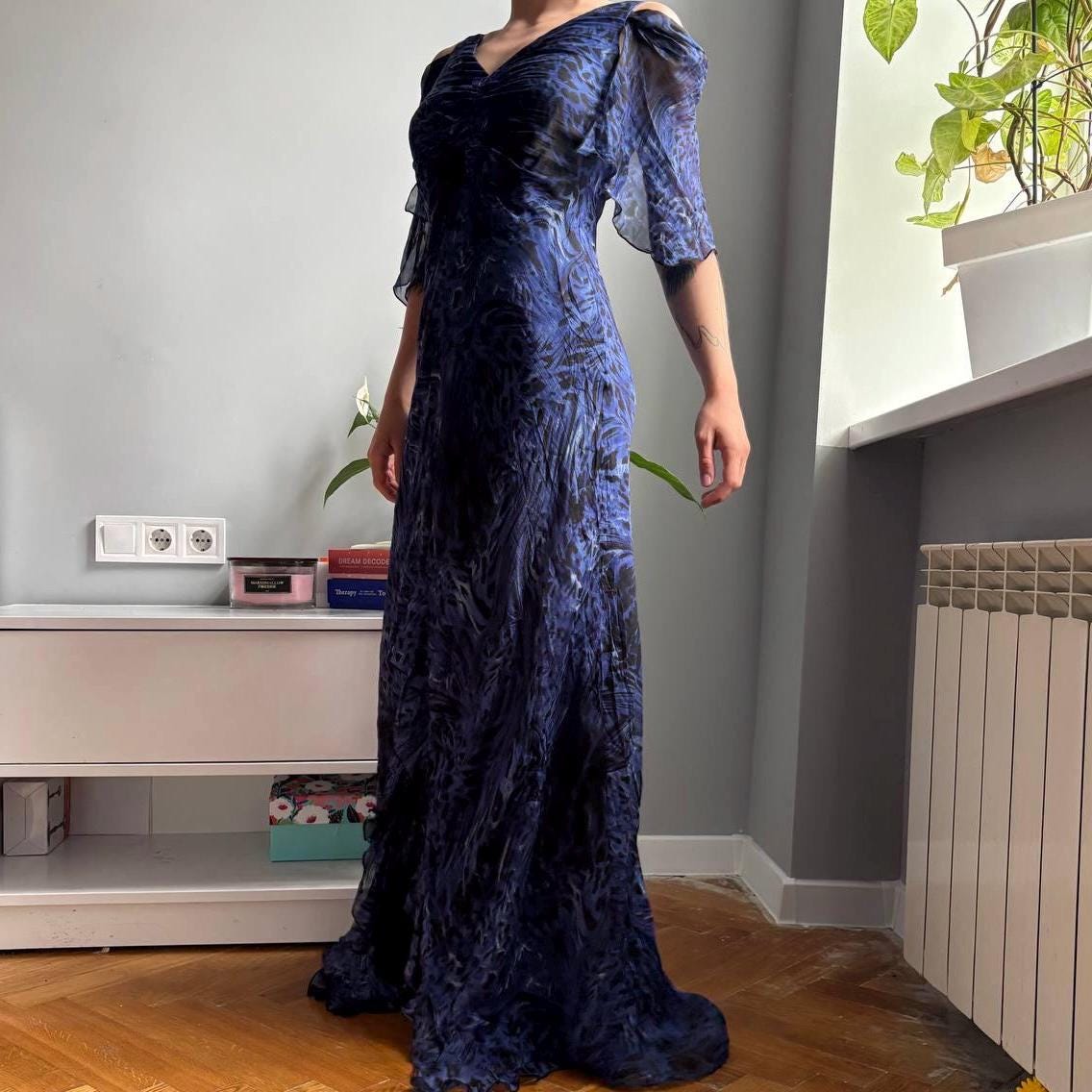 blue wedding dresses near me Odessa Colorful Dress with Floral Detail A-line Corset Color:OXFORD BLUE Fully Lined DRIVERS Cicinia Black Mother Of