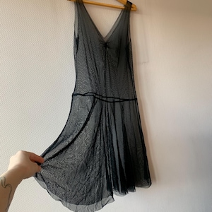 Streetwear mesh y2k gothic layering dress