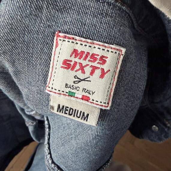 Vintage Miss Sixty Denim Jacket – Made in Italy Fitted Jean Jacket