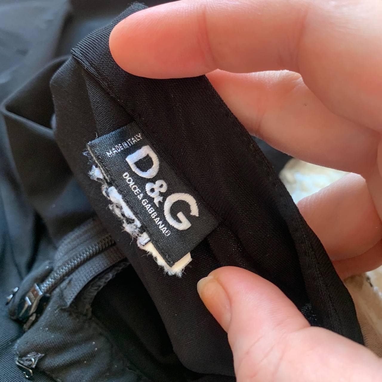 DOLCE&GABANNA ヴィンテージ Y2K フリル ブラック コテージ ビスコース ミディスカート