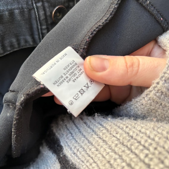 Zip73 Black gray deconstructed Structured Blazer … - image 9