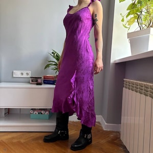 purple western dress Lavender & Purple Fringe Boot Dress