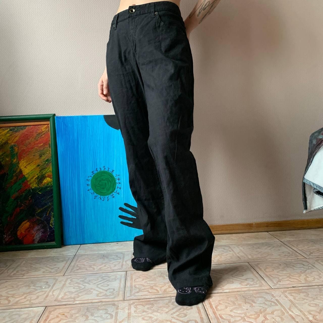 50%OFF Armani Linen Jeans Etsy - パンツ
