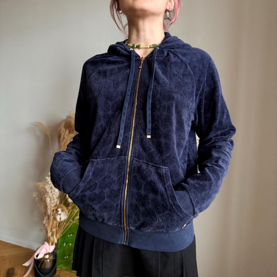 メンズ BELVET ジップアップパーカー ネイビー