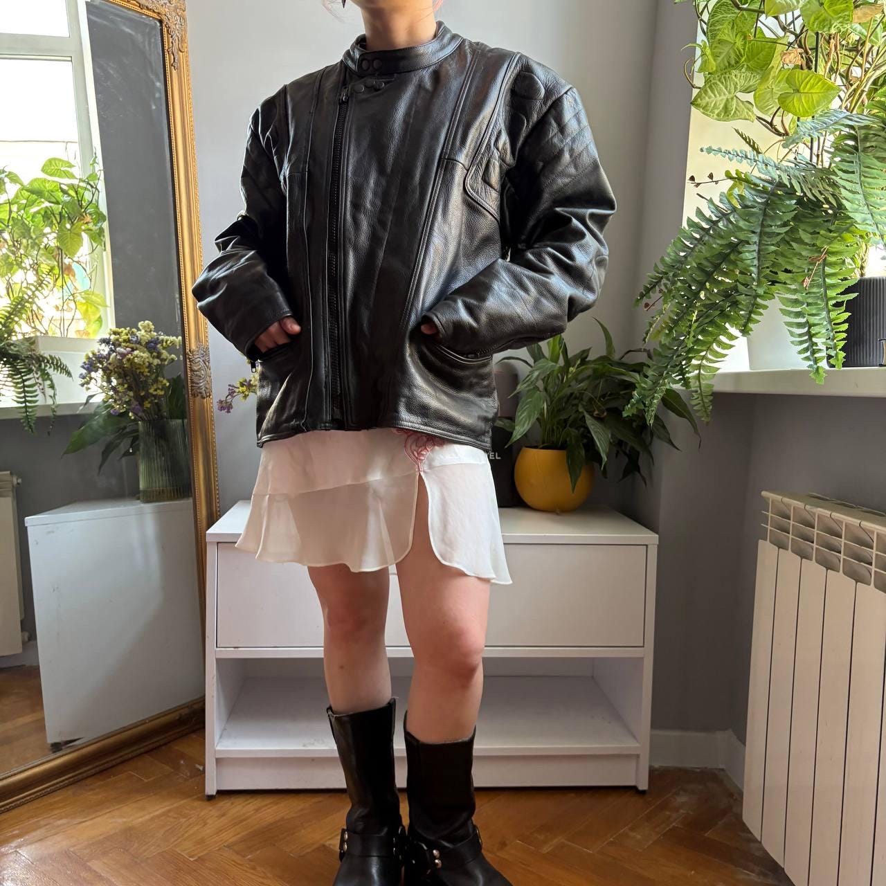 Vintage Gap Leather Jacket - Etsy Canada