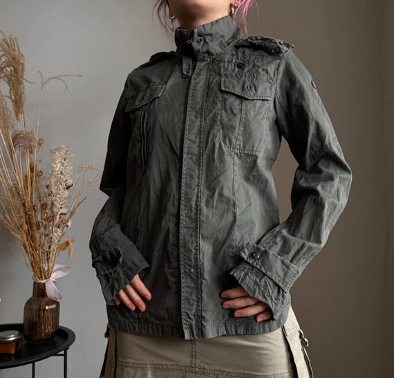 G-star RAW Military Tactical Jacket Y2K Gorpcore Green Utility