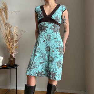 brown bodycon midi dress Square Neck Midi Dress in Chocolate Brown - S main image 0