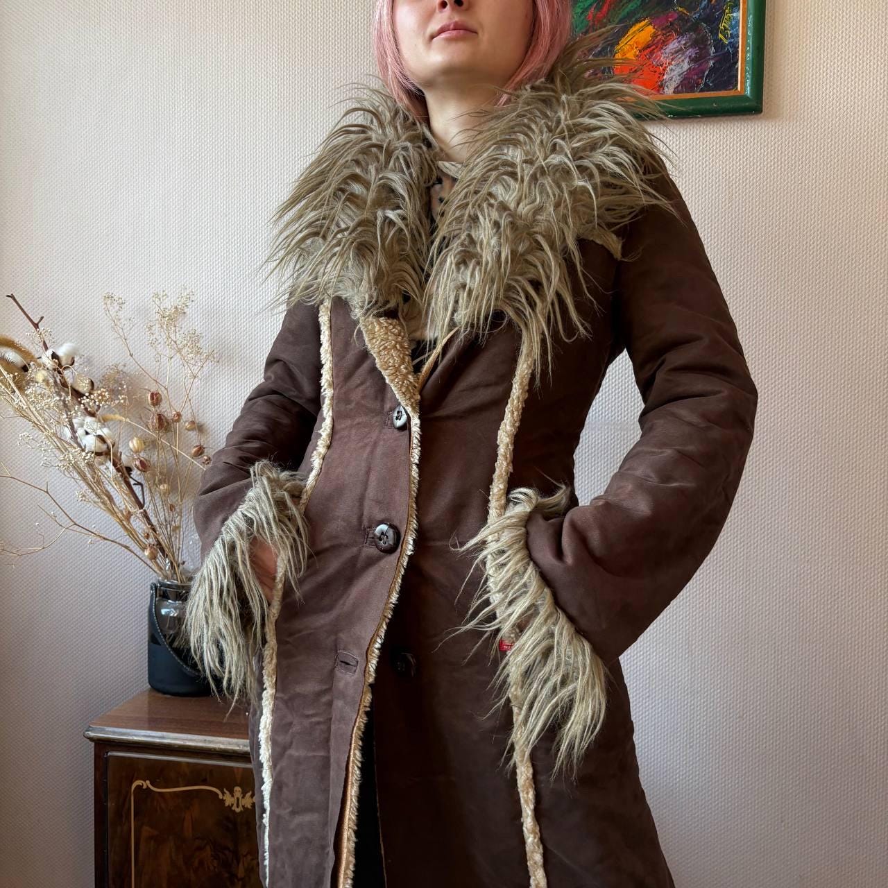 セール】フェイクスエードミドルコート（その他アウター）｜mystic