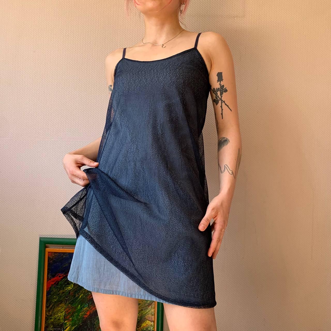 Cop Copine Sheer Layered Slip Dress: 90s Y2K French Streetwear - Etsy