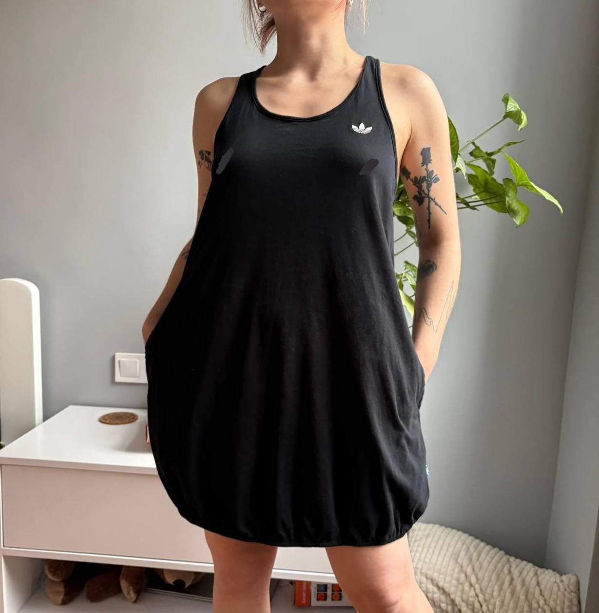 fitted lace wedding dress Buy adidas Originals Women's Cotton Retro Mini Dress (HC4463_Black_M) at  Amazon.in